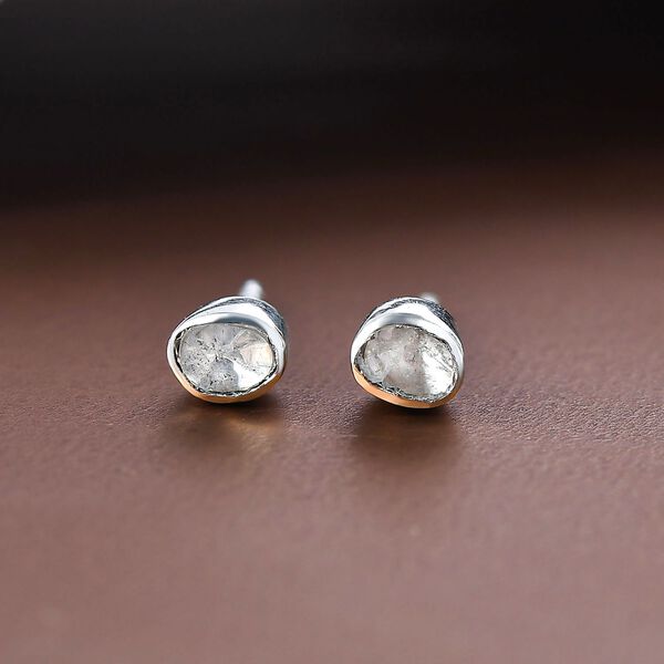 Polki Diamant Ohrstecker - 0,10 ct. image number 2