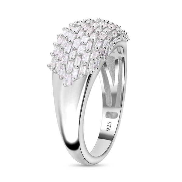 Weißer Diamant P3 Ringe 925 Silber platiniert (Größe 17.00) ca. 1,00 ct image number 1