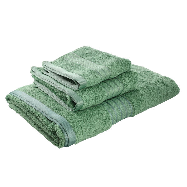 3er-Set - Frotteehandtücher aus 100% ägyptischer Baumwolle, Salbeigrün  image number 2