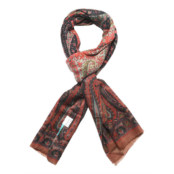 LA MAREY - 100% Kaschmirwolle Schal mit Paisley Muster, 70 x 190cm, Paisley image number 4