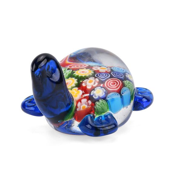 Schildkr&ouml;ten-Figur im Murano-Stil, 11x7x5cm