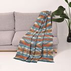 Knitted throw with tassel 100%polyester