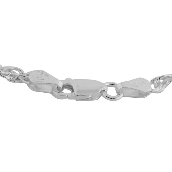 Italienische Figaro Armband ca. 19 cm 925 Silber image number 1
