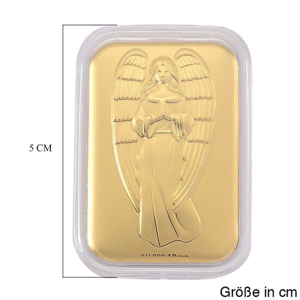 999er Goldfolie mit Engel-Motiv, 10mg, 3,1x4,5cm image number 5