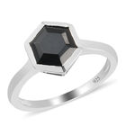 Schwarzer Spinell Ring, 925 Silber  ca. 1,93 ct image number 3