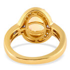 Natürlicher, äthiopischer Opal und Tansanit-Ring, 925 Silber Gelbgold Vermeil  ca. 1,79 ct image number 5