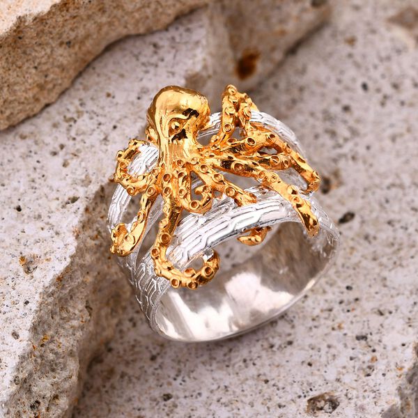 Royal Bali Kollektion- Oktopus Ring image number 1