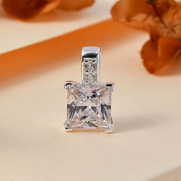 Weißer Zirkonia-Anhänger - 4,51 ct. image number 2