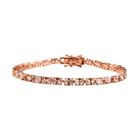 AA Morganit Armband ca. 19 cm 925 Silber Roségold Vermeil ca. 14,42 ct.