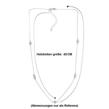 LUXURIANT DIAMOND - Lab Grown Diamant SI-GH Halskette ca. 45 cm 925 Silber Rhodiniert ca. 0,50 ct.
