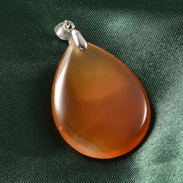 Achat-Anh&auml;nger, 925 Silber Rhodium-&Uuml;berlagerung ca. 25,00 ct image number 3