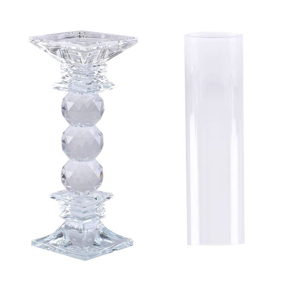 The 5th Season Kristall-Kerzenhalter, 47cm H&ouml;he, Silber image number 2