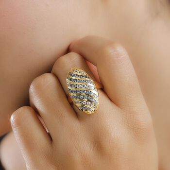 Himmelblauer Topas und London Blautopas Ring - 2,49 ct.