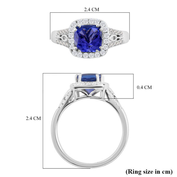 RHAPSODY AAAA Tansanit und Diamant VS E-F Ring 950 Platin  ca. 2,10 ct image number 4