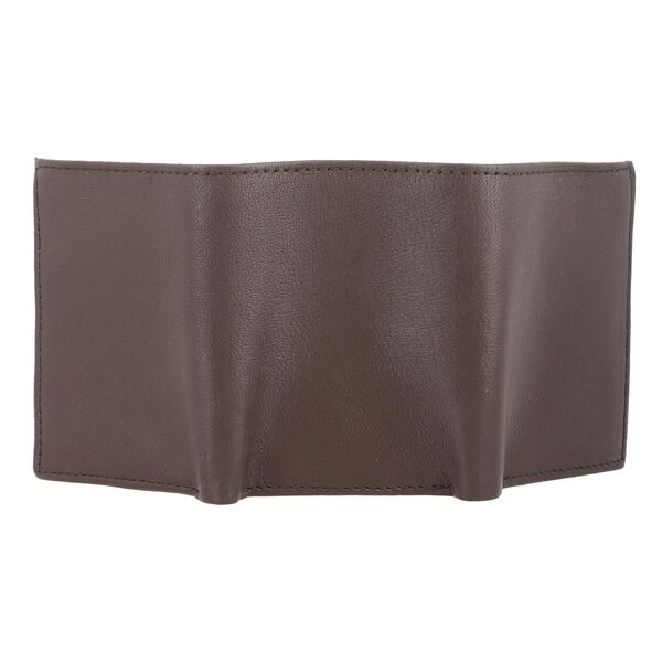 Klassische Geldb&ouml;rse, 100% echtes Leder, RFID gesch&uuml;tzt, braun image number 3