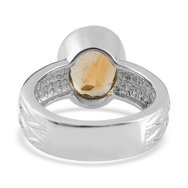 Citrin-Ring, reiner Edelstahl  ca. 2,43 ct image number 6