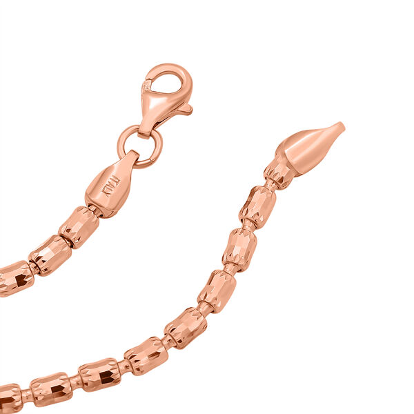 Italienische Diamantschliff Kette, ca. 50 cm 925 Silber ros&eacute;vergoldet ca. 10,79g image number 1