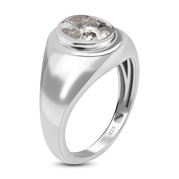Moissanit Solitär Ring - 1,42 ct. image number 7