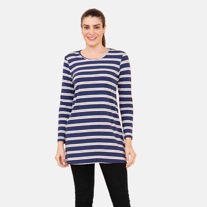 TAMSY - Damen Bluse, Gr&ouml;&szlig;e 40, Blau