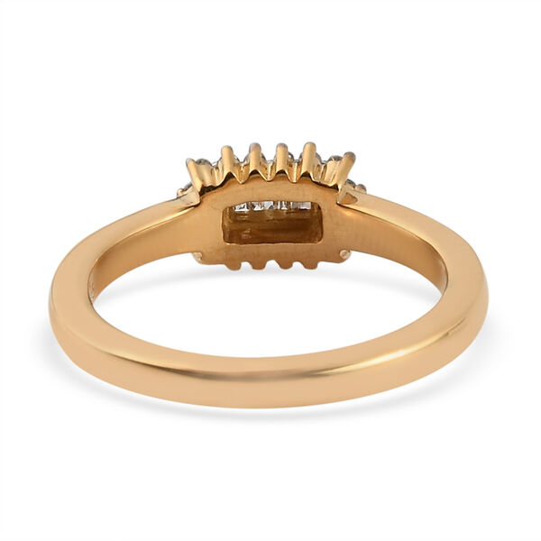 Diamant Ring 925 Silber 585 Vergoldet image number 6