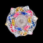 The 5th Season - Kristall Lotusblüte LED-Licht mit drehbarem Sockel, 9,5x10,5 cm image number 2