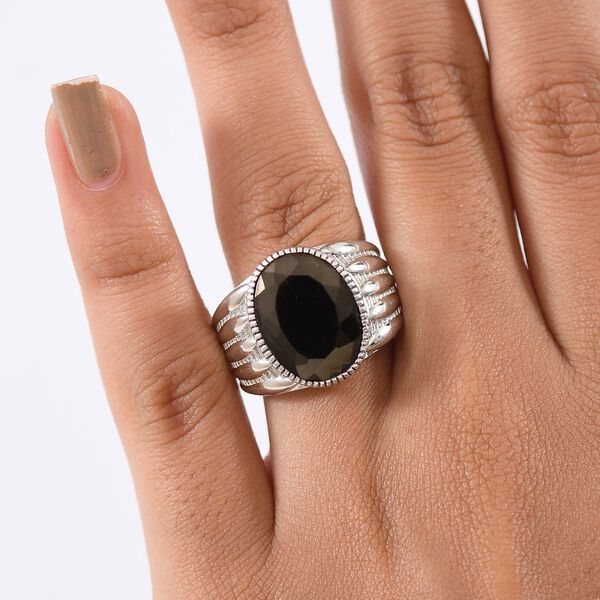 Elite Shungit Ring 950 Kupfer (Gr&ouml;&szlig;e 21.00) ca. 5,35 ct image number 2