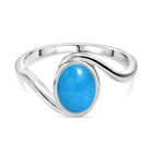 AA Sleeping Beauty Türkis Ring 925 Silber rhodiniert (Größe 18.00) ca. 1,22 ct