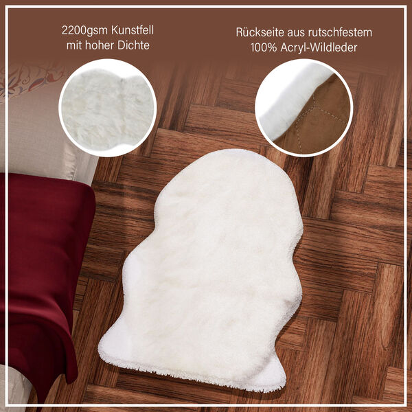 Luxury Edition: Wolkenweicher Kunstfell-Teppich, Elfenbein image number 9