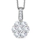 Moissanit Schmuckset 925 Silber rhodiniert ca. 1.51 ct