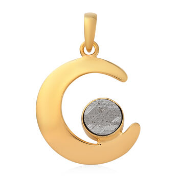 Meteorit Anh&auml;nger 925 Silber vergoldet ca. 4,33 ct