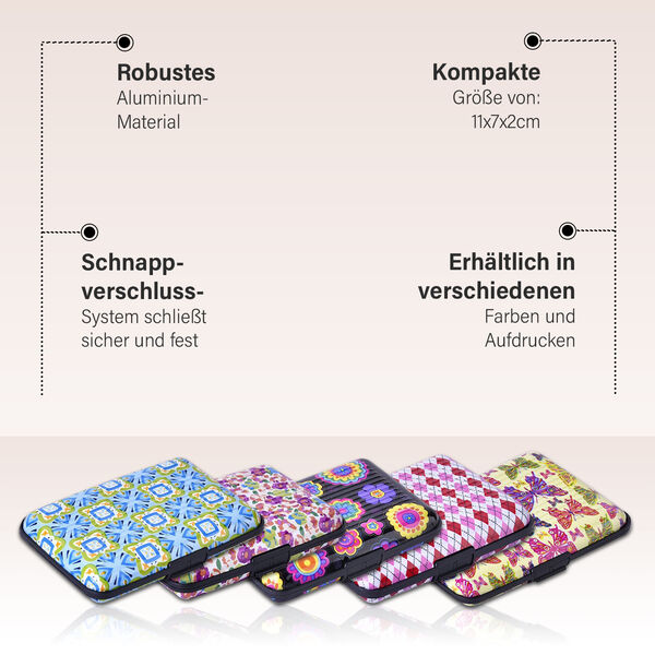 5er Set - RFID geschützte Aluminium-Kartenhüllen, einfarbig image number 5