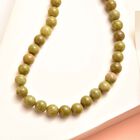 Natürliche, grüne Opal-Halskette, 50 cm - 181 ct. image number 1