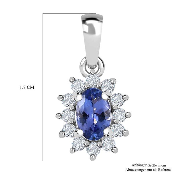 AAA Tansanit und Zirkon Anh&auml;nger - 0,72 ct. image number 5