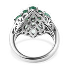 Kagem sambischer Smaragd-Ring, 925 Silber platiniert  ca. 3,29 ct image number 4