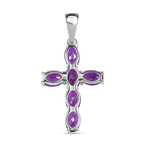 Afrikanischer Amethyst Kreuz-Anhänger - 2,70 ct. image number 5