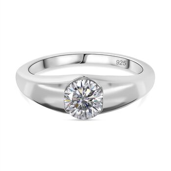 Moissanit Ring, ca. 0,74 ct