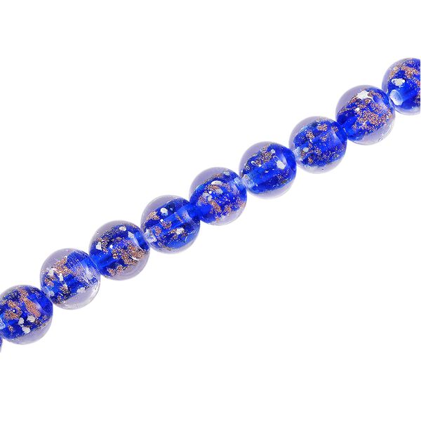 Blaue Halskette im Murano-Stil, 50+5cm image number 5