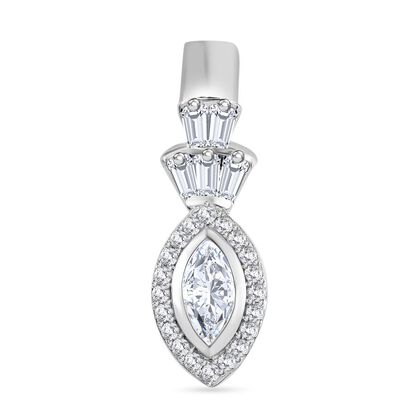 J Francis gefertigt mit SWAROVSKI - Zirkonia Anh&auml;nger 925 Silber rhodiniert