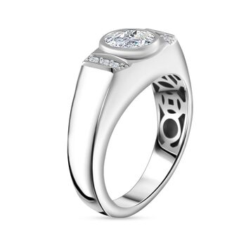 Moissanit Ring - 1,09 ct.