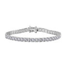 Moissanit Armband ca. 19 cm 925 Silber rhodiniert ca. 15,50 ct.