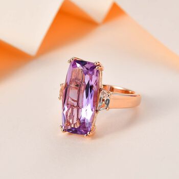 AA Rose De France Amethyst und Topas Ring - 9,75 ct.