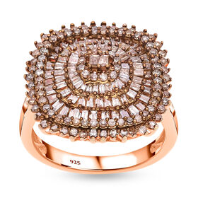 Natürlicher Champagner-Diamant-Ring  - 1 ct.