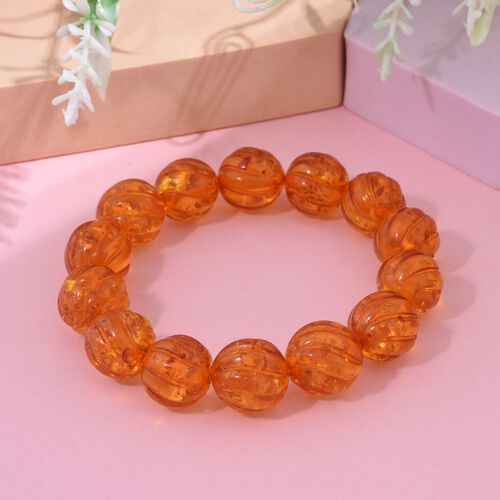 Synthetischer Bernstein Armband 19 cm ca. 100,00 ct. image number 1
