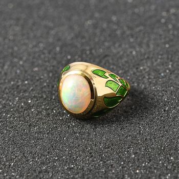 AA nat&uuml;rlicher, &auml;thiopischer Welo Opal-Ring - 3,37 ct.