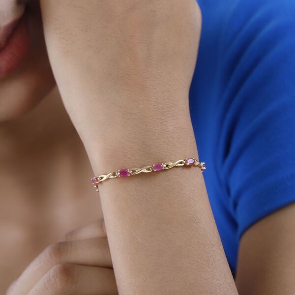 Afrikanisches Rubin-Armband , 19cm - 2,80 ct. image number 3