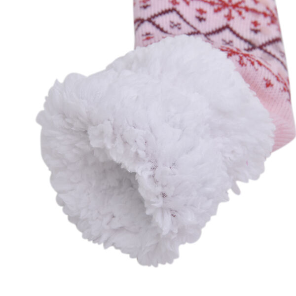 2er-Set W&auml;rmflasche mit Strickbezug, 2000ml und 1 Paar rutschfeste Haussocken mit Sherpa Futter, Einheitsgr&ouml;&szlig;e 18x32 cm&nbsp; image number 3