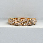 Diamant Ring 925 Silber vergoldet  ca. 0,15 ct image number 1