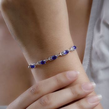 Tansanit Farbe Quarz Armband, 19 cm - 2,49 ct.