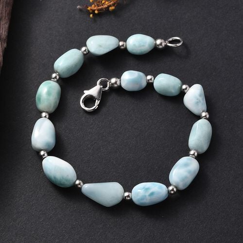 AA Larimar Armband ca. 19 cm 925 Silber rhodiniert ca. 48,00 ct. image number 1
