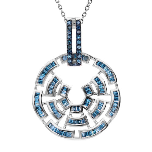 Blauer Diamant-Anhänger - 0,50 ct. image number 0